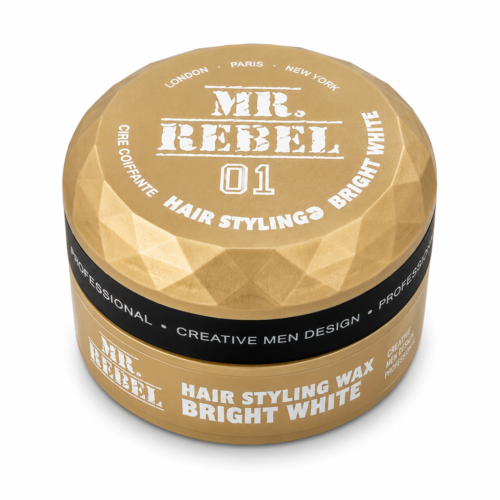 Mr. Rebel 01 Bright White Professional Hair Styling Wax